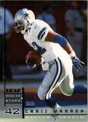 Chris Warren [True Blue] #10 Football Cards 1998 Leaf Rookies & Stars Prices