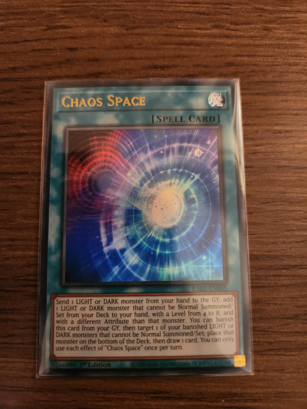 Chaos Space [Ultra Rare] RA01-EN065 YuGiOh 25th Anniversary Rarity Collection