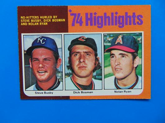 74 Highlights [Steve Busby, Dick Bosman, Nolan Ryan] #7 photo