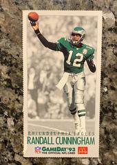 Randall Cunningham Football Cards 1993 McDonald's Gameday Prices