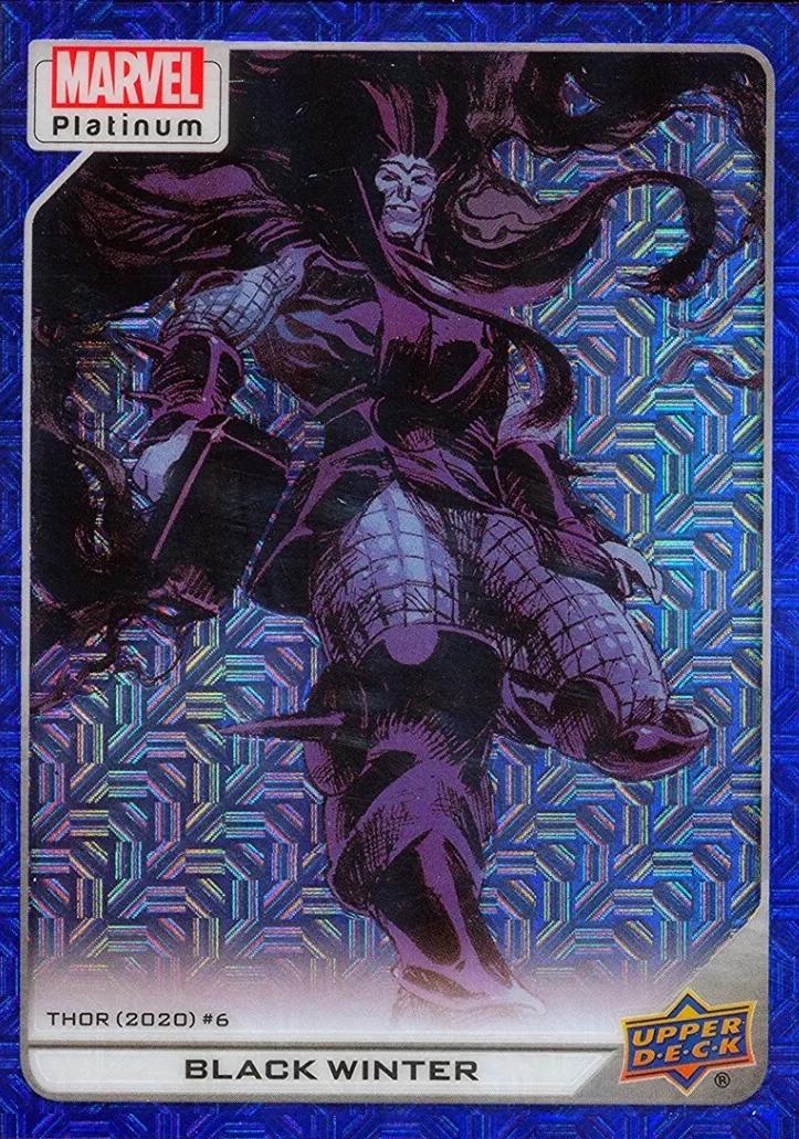 Black Winter [Blue Traxx] #127 Marvel 2023 Upper Deck Platinum