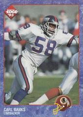 Carl Banks #148 Football Cards 1993 Collector's Edge Prices