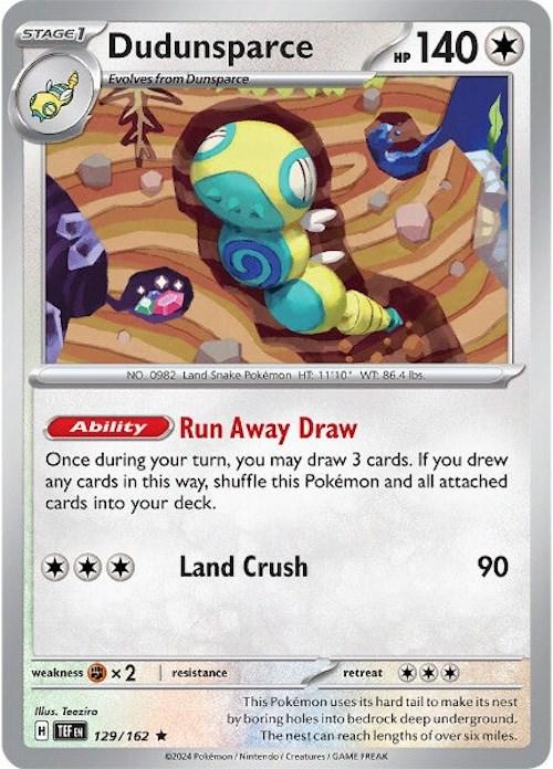 Dudunsparce #129 Pokemon Temporal Forces