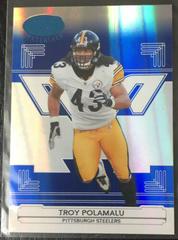 Troy Polamalu [Mirror Blue] #118 Football Cards 2006 Leaf Certified Materials Prices