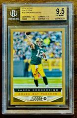 Aaron Rodgers [Gold Zone] #75 Football Cards 2013 Panini Score Prices