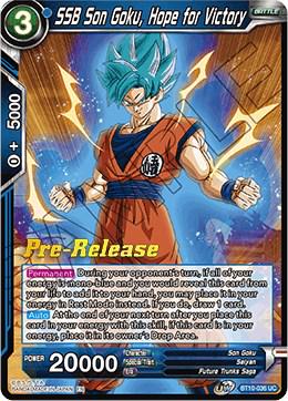 SSB Son Goku, Hope for Victory BT10-036 Dragon Ball Super Rise of the Unison Warrior: Pre-Release Promos