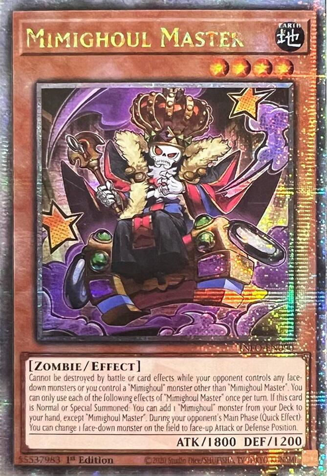 Mimighoul Master [Quarter Century Secret Rare] INFO-EN090 YuGiOh The Infinite Forbidden