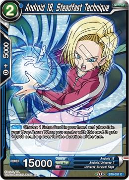 Android 18, Steadfast Technique BT9-031 Dragon Ball Super Universal Onslaught