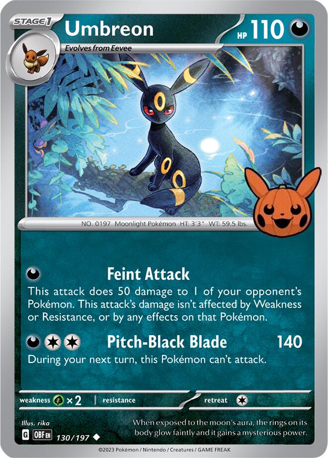 Umbreon #130 Pokemon Trick or Trade 2024