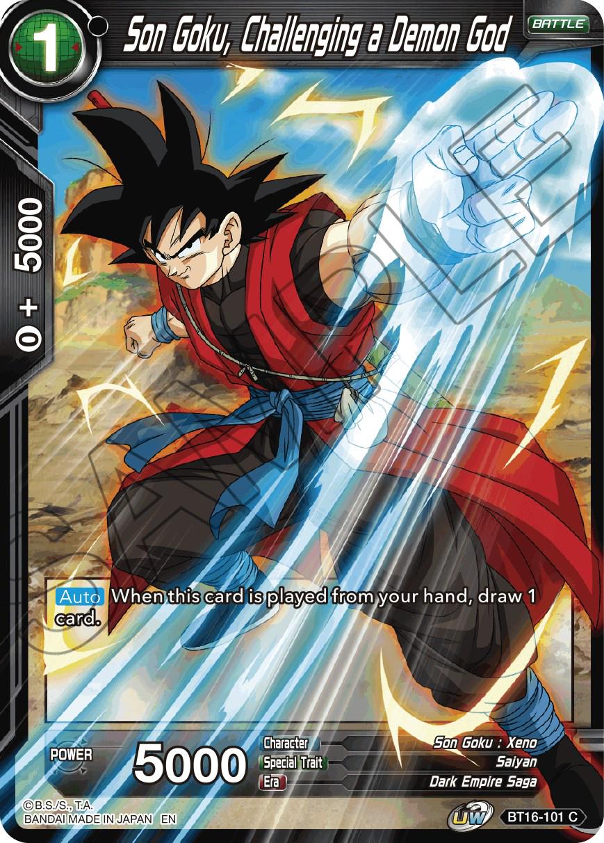 Son Goku, Challenging a Demon God BT16-101 Dragon Ball Super Realm of the Gods