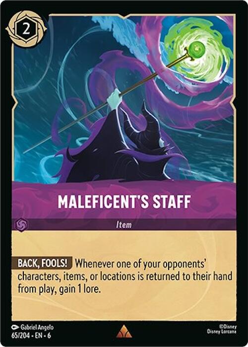 Maleficent's Staff  [Foil] #65 Lorcana Azurite Sea