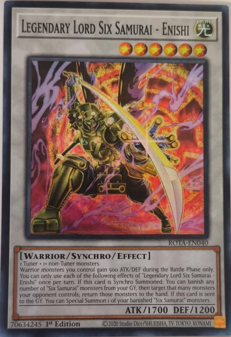 Legendary Lord Six Samurai - Enishi ROTA-EN040 YuGiOh Rage of the Abyss