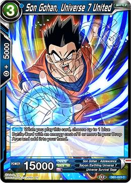 Son Gohan, Universe 7 United DB1-023 Dragon Ball Super Dragon Brawl