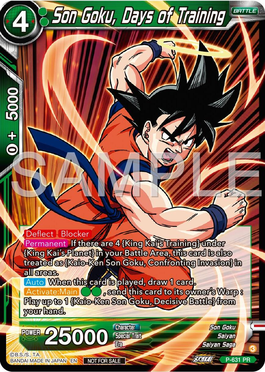 Son Goku, Days of Training [Zenkai Series Tournament Pack Vol.9 Foil] P ...