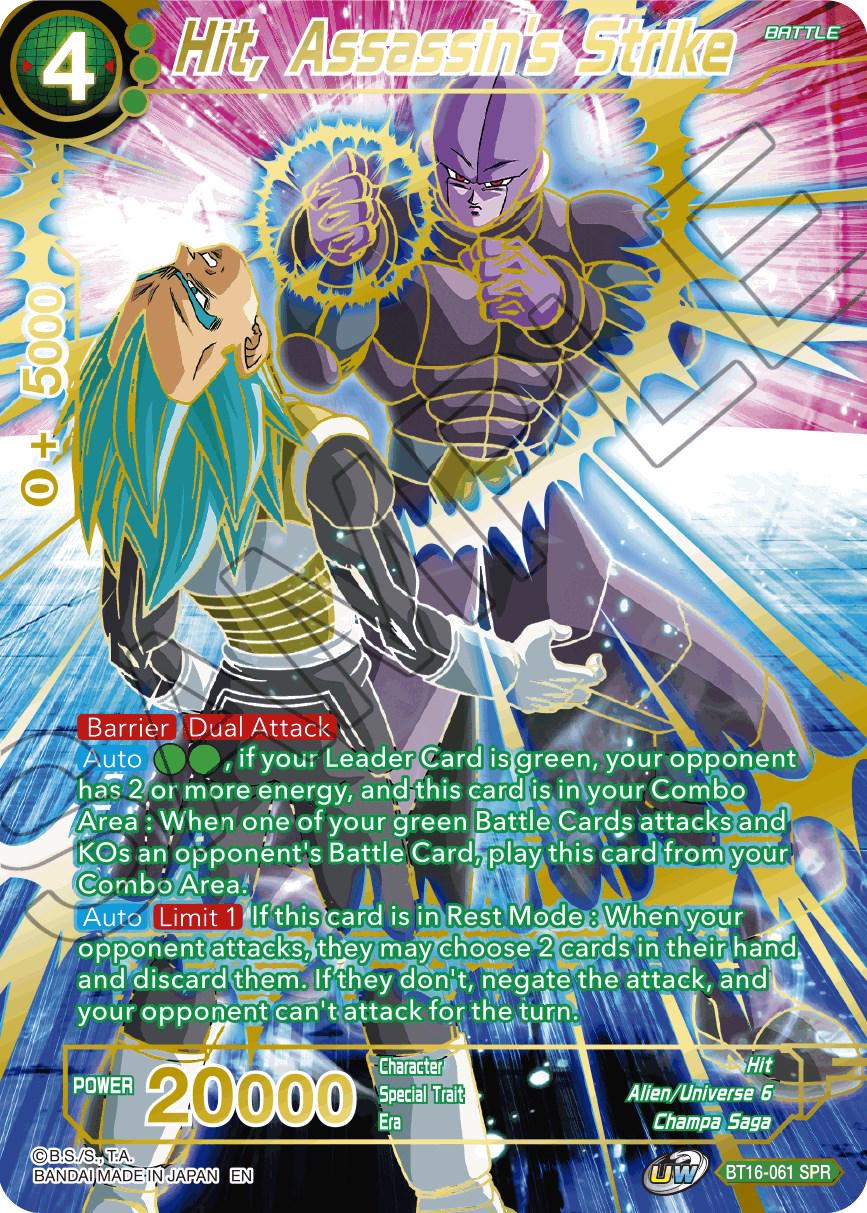 Hit, Assassin's Strike [SPR] BT16-061 Dragon Ball Super Realm of the Gods