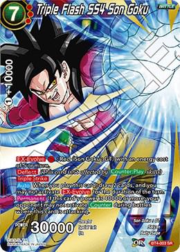 Triple Flash SS4 Son Goku BT4-003 Dragon Ball Super Colossal Warfare