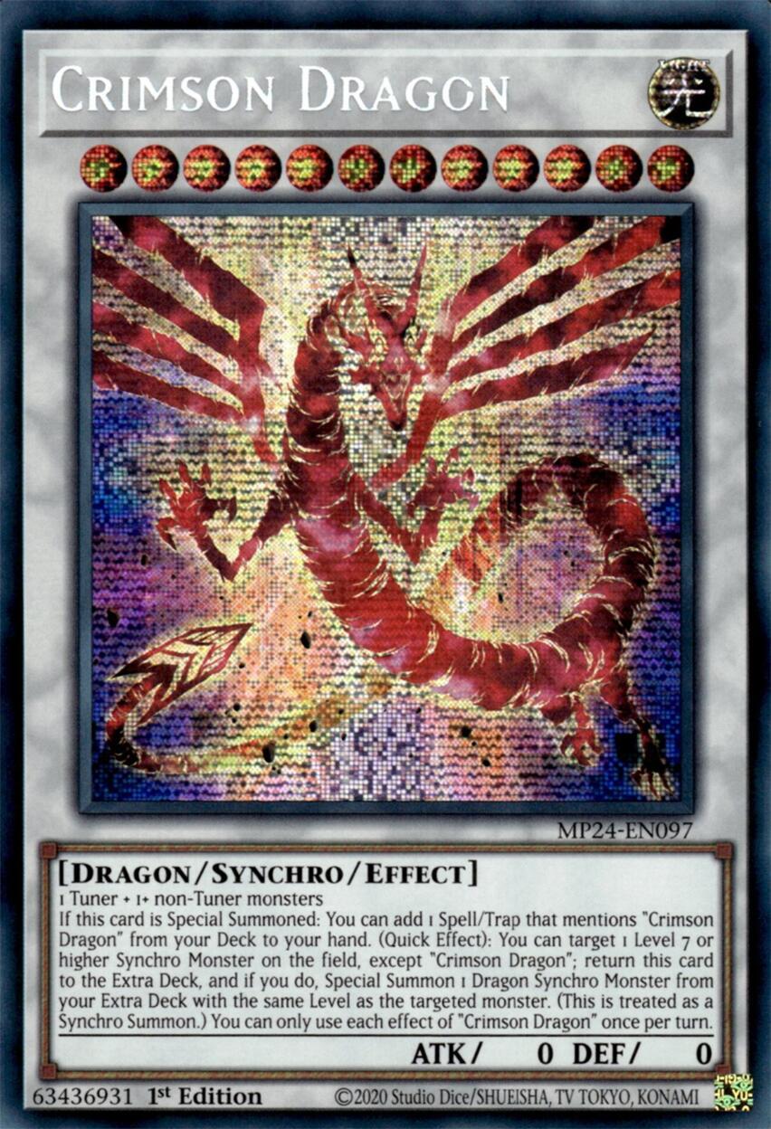 Crimson Dragon MP24-EN097 YuGiOh 25th Anniversary Tin: Dueling Mirrors