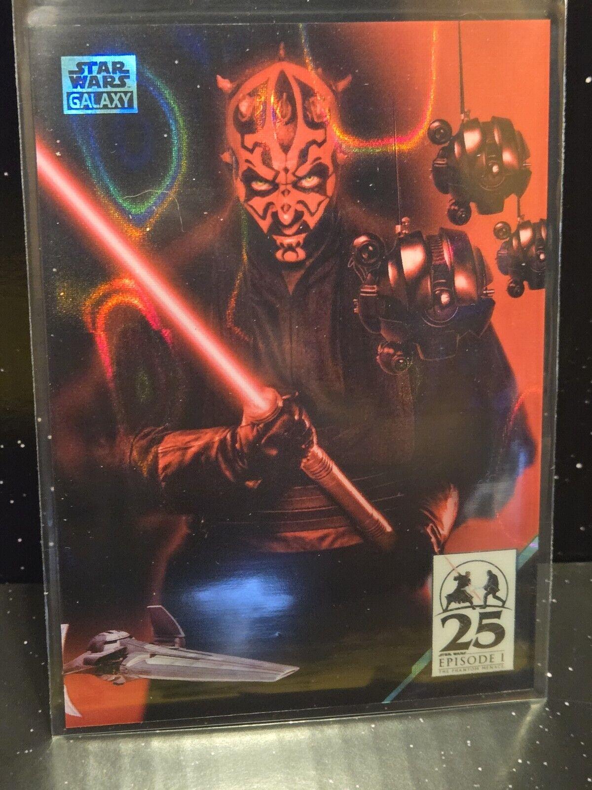 Darth Maul's Assets [Aqua Lava Refractor] #AM-4 Star Wars 2024 Topps Chrome Galaxy Art of Darth Maul