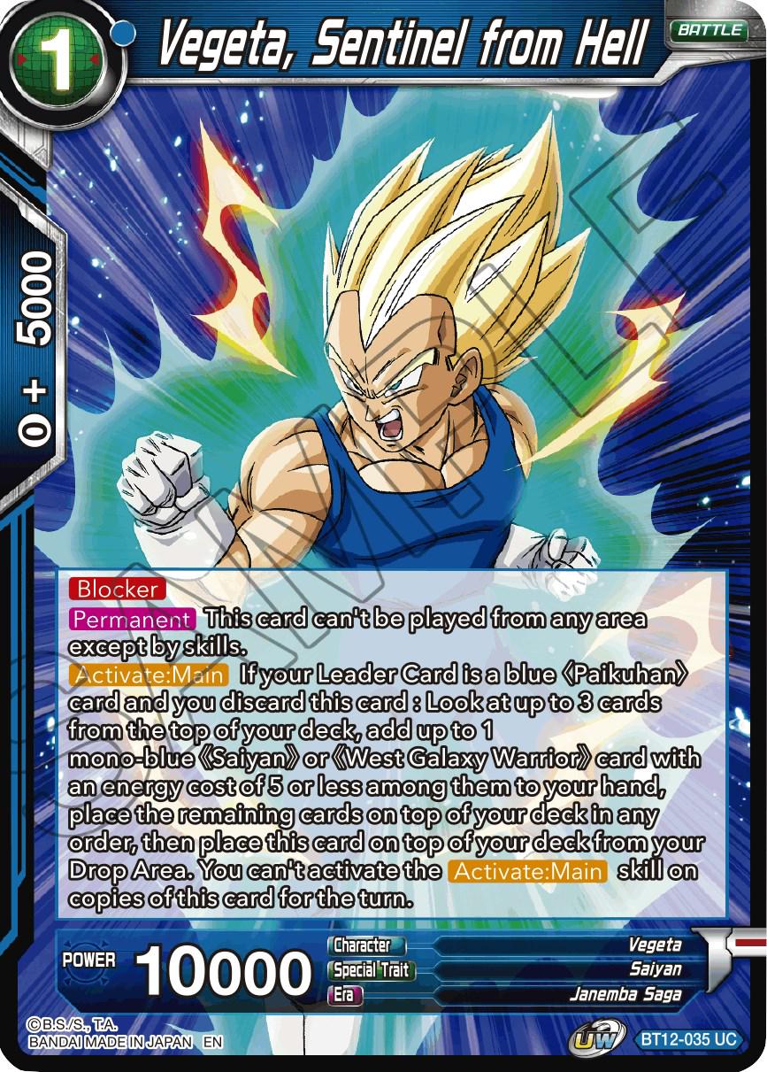 Vegeta, Sentinel from Hell [Foil] BT12-035 Dragon Ball Super Vicious Rejuvenation