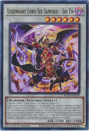 Legendary Lord Six Samurai - Shi En ROTA-EN039 YuGiOh Rage of the Abyss