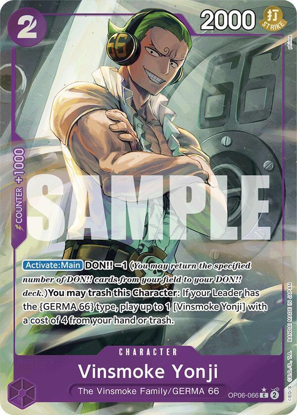 Vinsmoke Yonji [Full Art PRB-01] OP06-066 One Piece Wings of the Captain