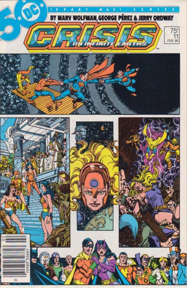 Crisis On Infinite Earths [Jewelers] #11 (1986) Comic Books Crisis on Infinite Earths