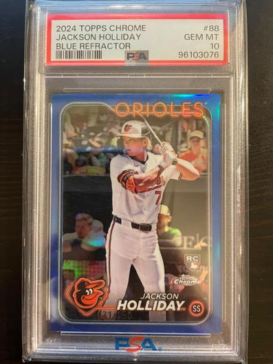 Jackson Holliday [Blue Refractor] #88 photo