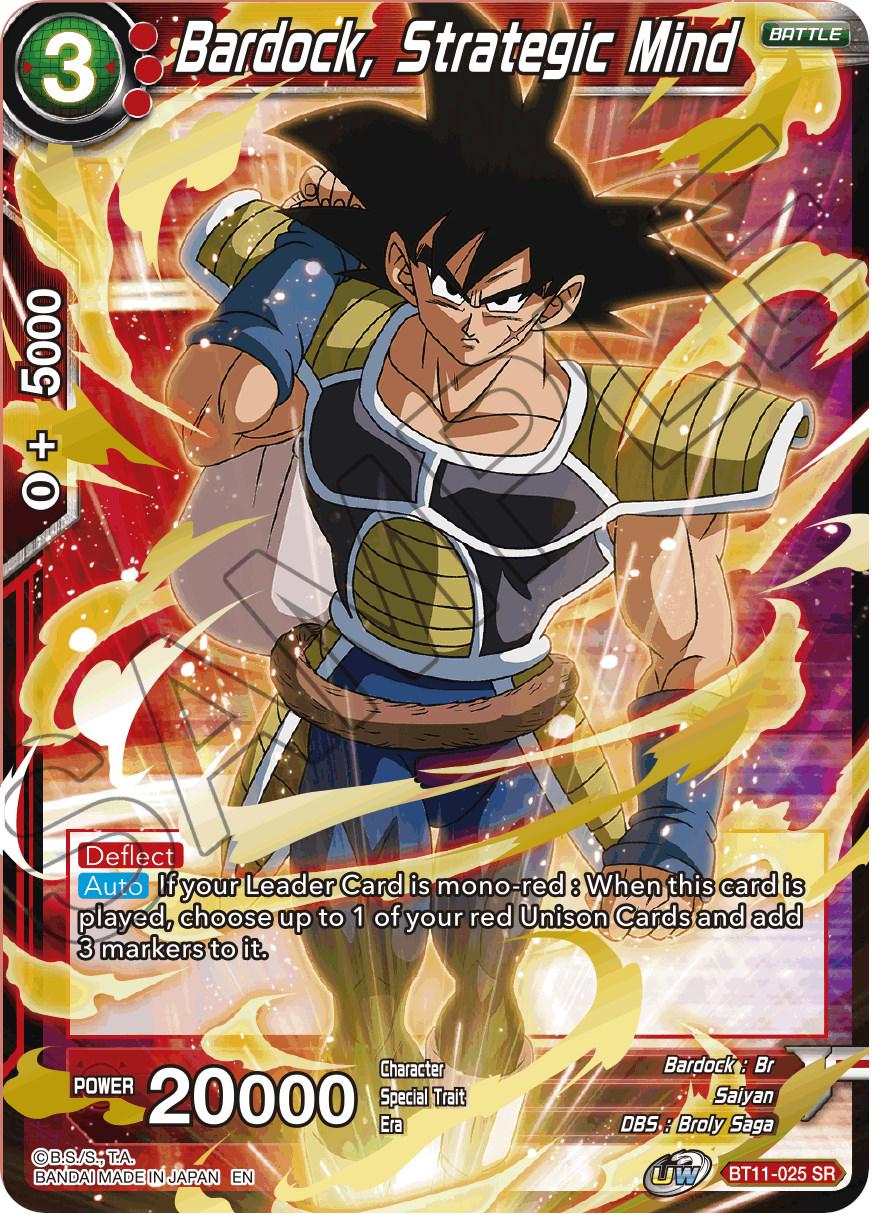 Bardock, Strategic Mind BT11-025 Dragon Ball Super Vermilion Bloodline