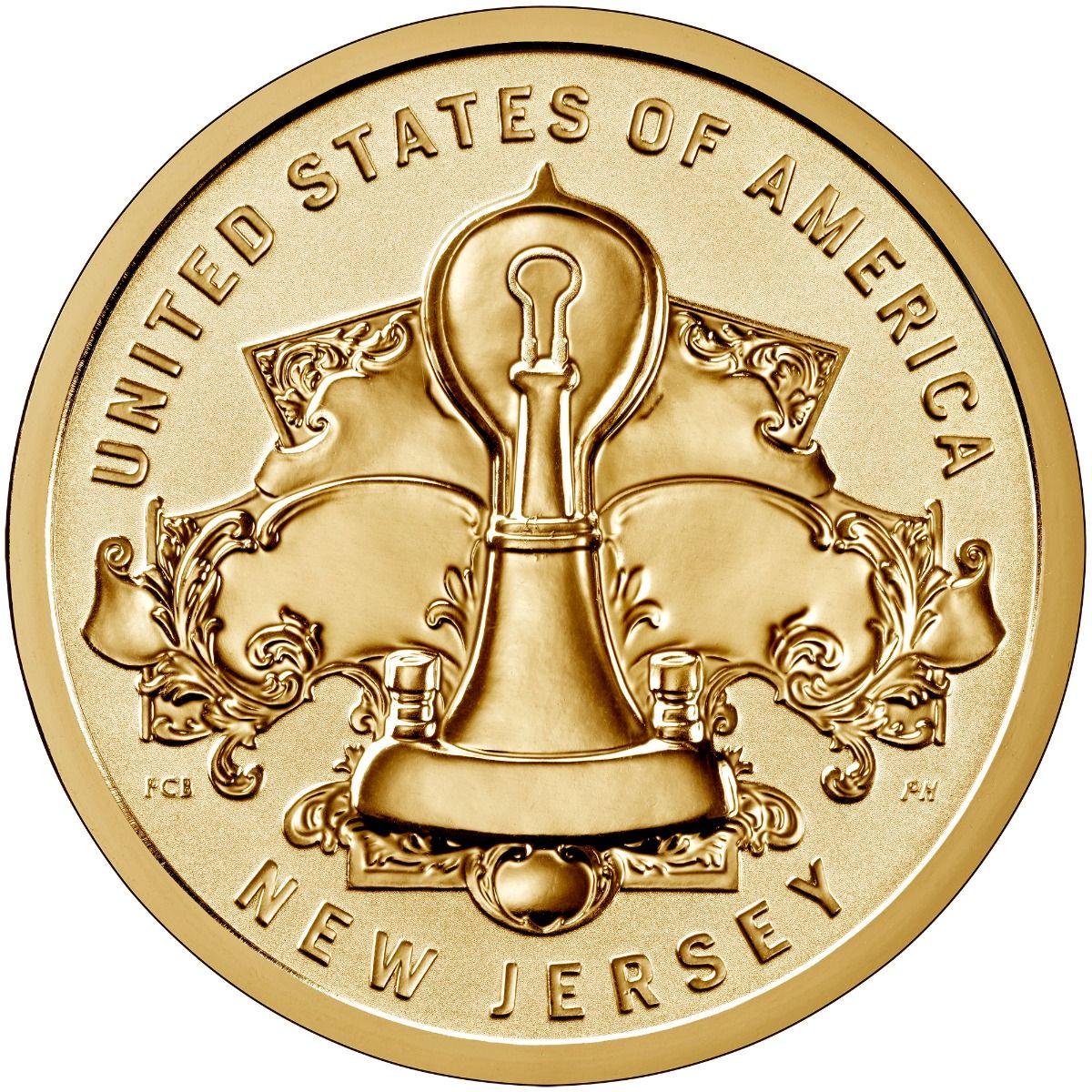 2019 S [New Jersey Reverse Proof] Coins American Innovation Dollar