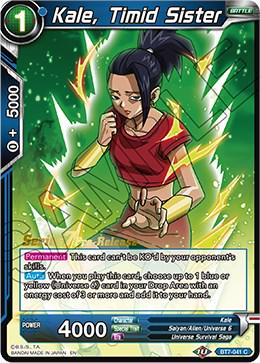 Kale, Timid Sister BT7-041_PR Dragon Ball Super Series 7 Pre-Release Promos