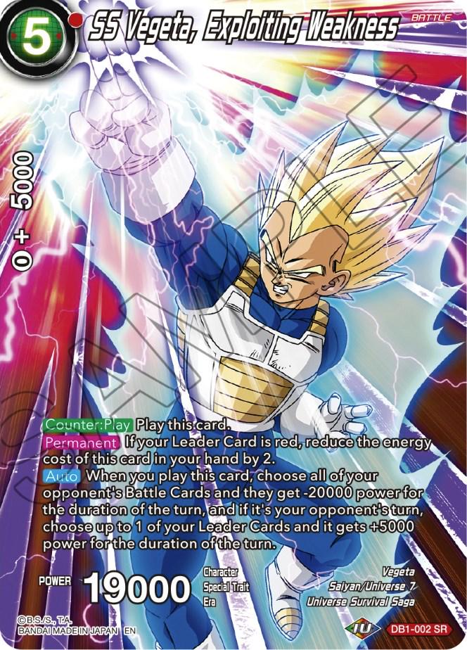 SS Vegeta, Exploiting Weakness [Foil] DB1-002 Dragon Ball Super Theme Selection: History of Vegeta