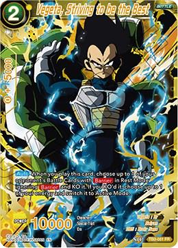 Vegeta, Striving to be the Best TB3-051 Dragon Ball Super Clash of Fates