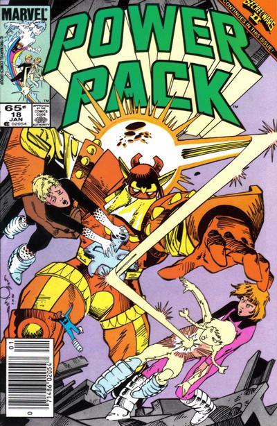 Power Pack [Newsstand] #18 (1986) Comic Books Power Pack