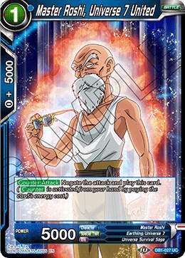 Master Roshi, Universe 7 United DB1-027 Dragon Ball Super Dragon Brawl