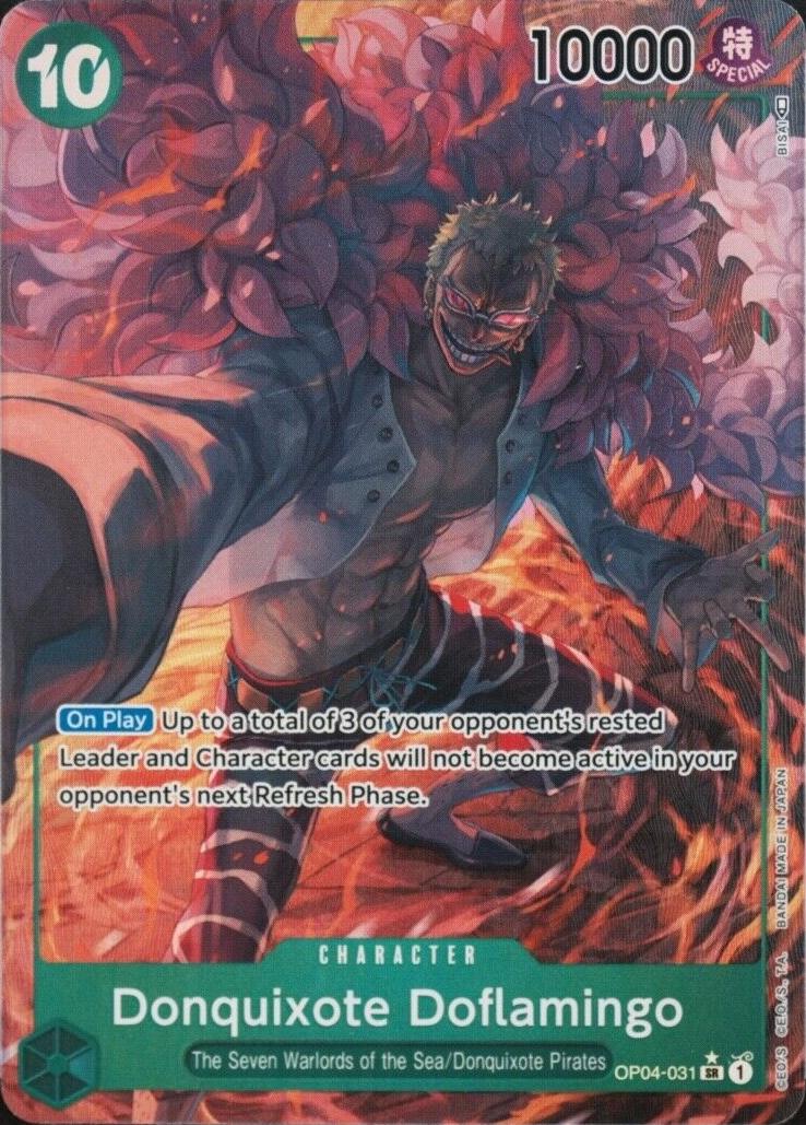 Donquixote Doflamingo [Alternate Art] OP04-031 One Piece Kingdoms of Intrigue