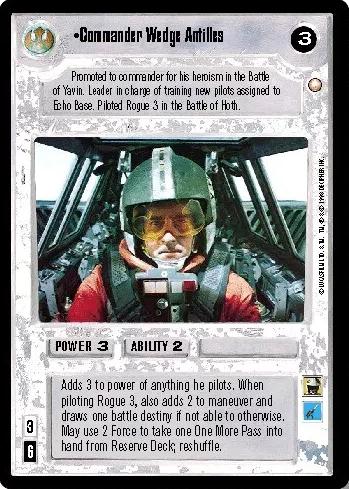 Commander Wedge Antilles [Limited] Star Wars CCG Special Edition