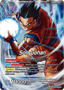 Son Gohan // Son Gohan, Leader of Universe 7 [Foil] TB1-025 Dragon Ball Super The Tournament of Power