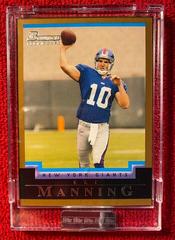 Eli Manning [Gold] #111 Football Cards 2004 Bowman Prices