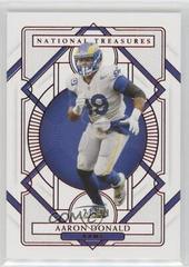 Aaron Donald [Jersey Number Red] #57 Football Cards 2020 Panini National Treasures Prices