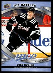 Luke Hughes [Ice Battles ] Hockey Cards 2023 Upper Deck MVP Prices