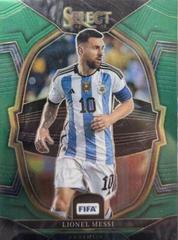 Lionel Messi [Green] #103 Soccer Cards 2022 Panini Select FIFA Prices