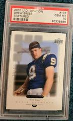 Drew Brees [Textured] Football Cards 2001 Upper Deck Ovation Prices