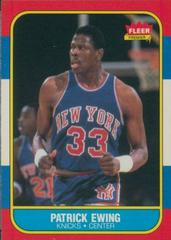 Patrick Ewing #32 Basketball Cards 1986 Fleer Prices