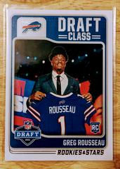 Greg Rousseau #DC-16 Football Cards 2021 Panini Rookies and Stars Draft Class Prices