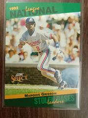 Marquis Grissom #58 Baseball Cards 1993 Score Select Stat Leaders Prices