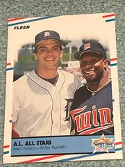 A. L. All Stars [M. Nokes, K. Puckett] #638 Baseball Cards 1988 Fleer Prices