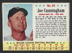 Joe Cunningham [Hand Cut] #35 Baseball Cards 1963 Post Cereal Prices