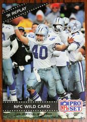 Bill Bates [NFC Wild Cardlay] Football Cards 1992 Pro Set Prices