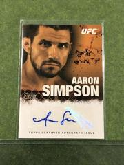 Aaron Simpson Ufc Cards 2010 Topps UFC Autographs Prices