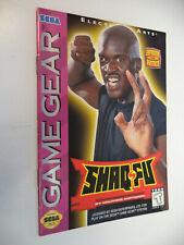 Shaq Fu - Manual | Shaq Fu Sega Game Gear
